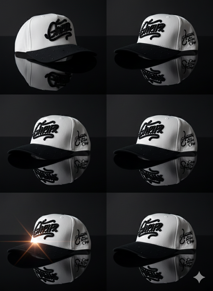 Embroidered Baseball Cap with Crystal Rhinestone